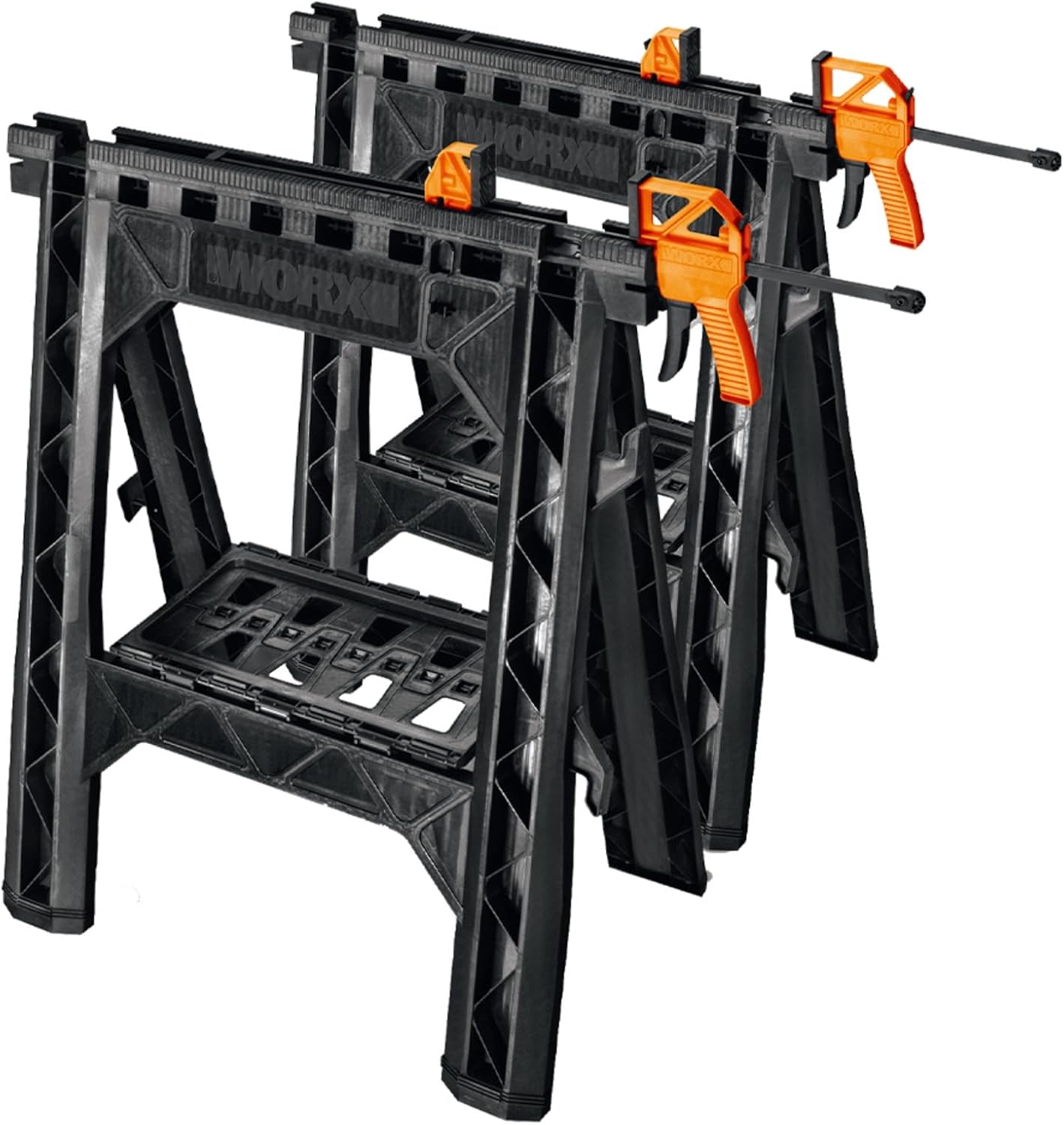 Clamping Sawhorses with Bar Clamps