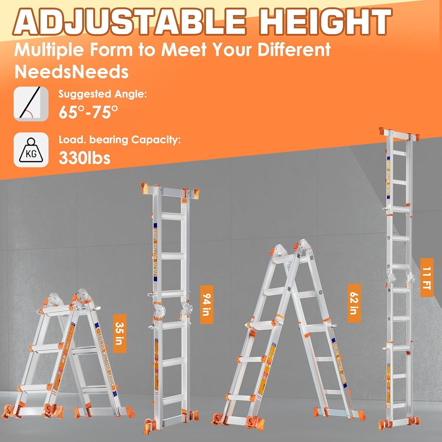 LEVELEVE Multi Position Ladder