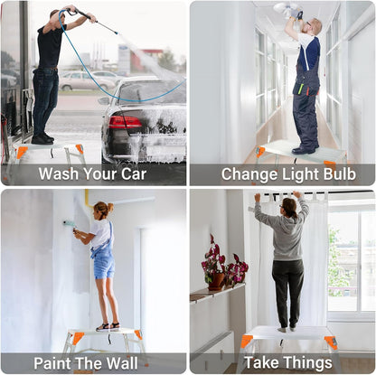 Multifunctional & Adjustable Work Platform with Wheels