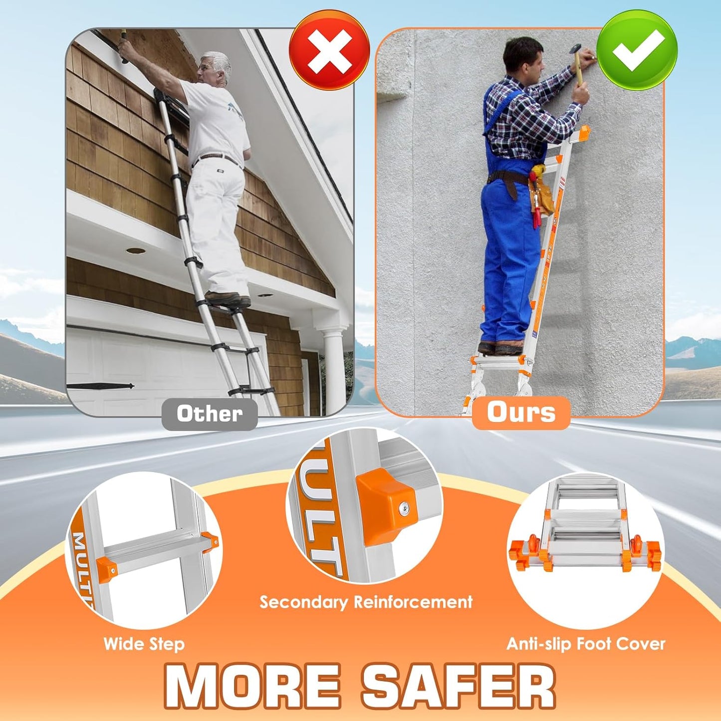 LEVELEVE Multi Position Ladder