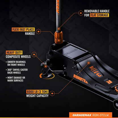 3 Ton Heavy Duty Steel Long Reach Big Wheel Ejack