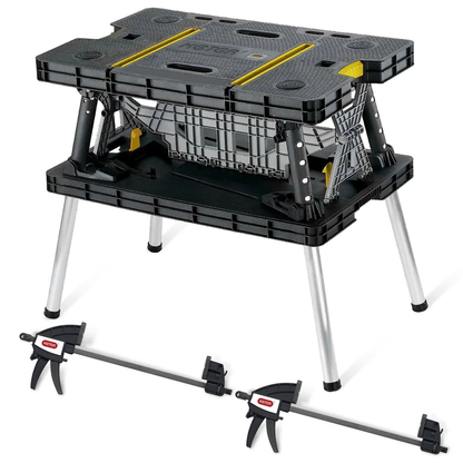 Folding Portable Workbench Sawhorse *COMES WITH 2 CLAMPS