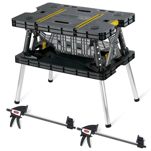 Folding Portable Workbench Sawhorse *COMES WITH 2 CLAMPS