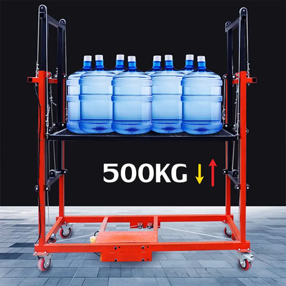 Foldable electric lift scaffolding (load 500kg)