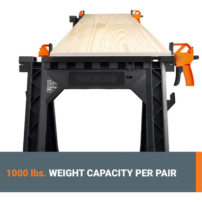 Clamping Sawhorses with Bar Clamps