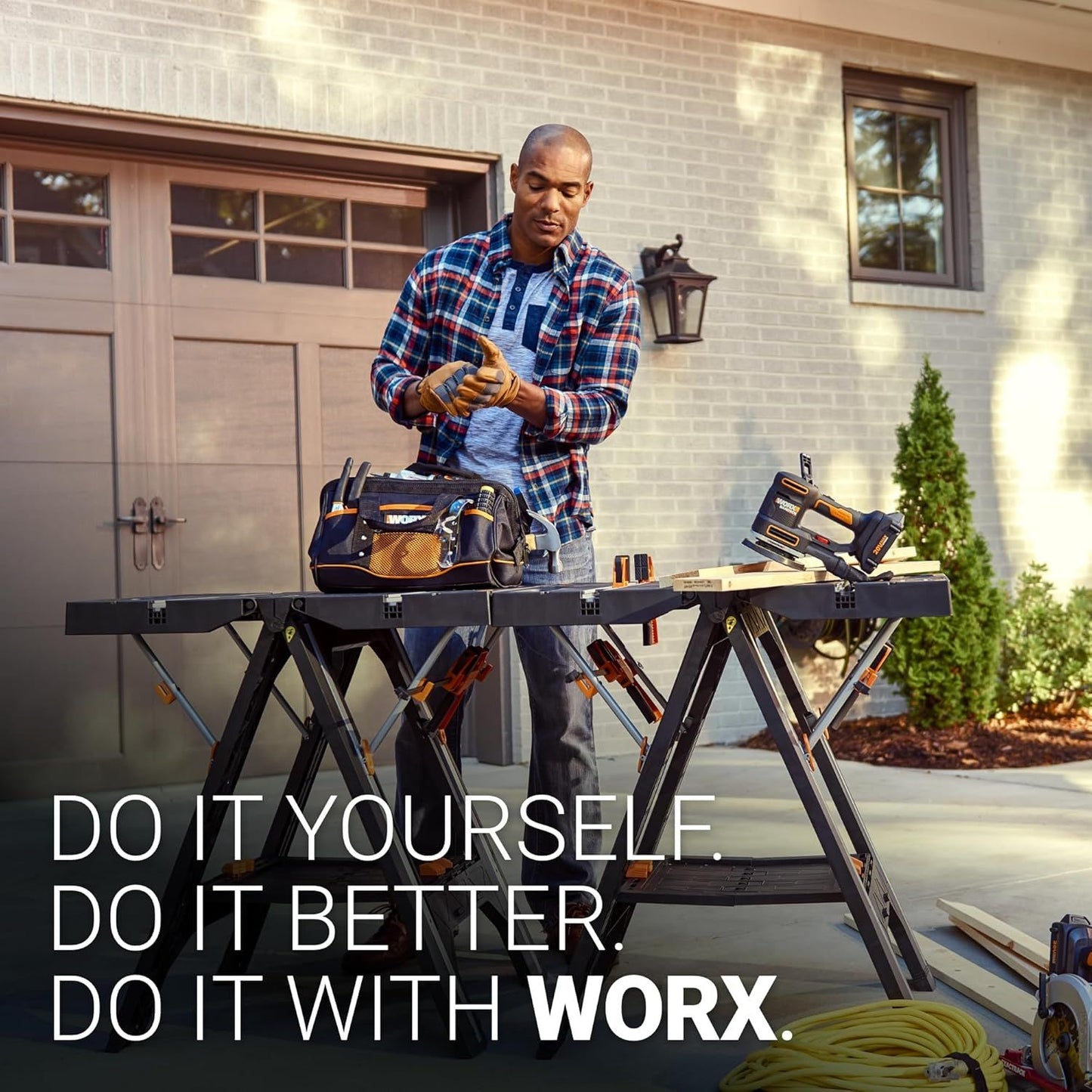 Worx Pegasus 2-in-1 Folding Work Table & Sawhorse