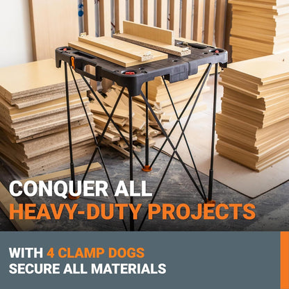 Clamping Sawhorses with Bar Clamps