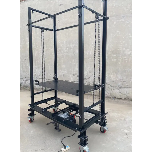 Foldable electric lift scaffolding (load 500kg)